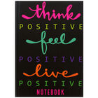 A5 Casebound Think Positive Notebook image number 1