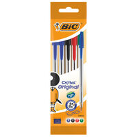 Bic Crystal Original Multi-Colour Pens: Pack of 5