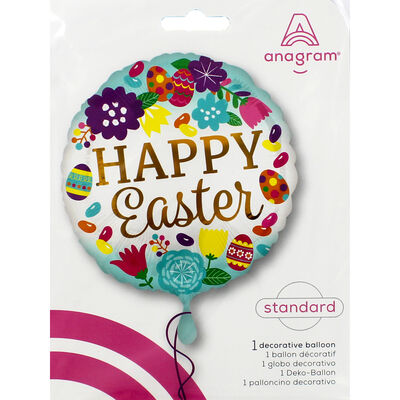 18 Inch Happy Easter Foil Helium Balloon From 2.50 GBP