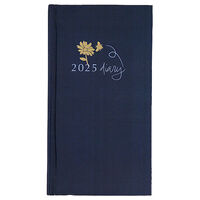 Navy Bee 2025 Week to View Slim Diary