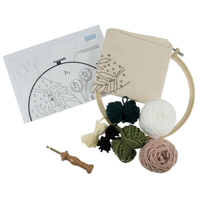 Punch Needle Hoop Kit: Foliage Floral image number 3