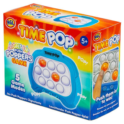 Time Pop Light Up Push Popper Game: Blue image number 1