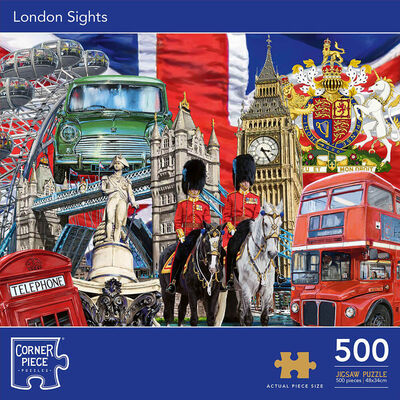 London Sights 500 Piece Jigsaw Puzzle image number 1