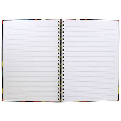 A4 Wiro Colourful Spot Print Notebook image number 2