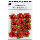 Paper Red Flowers Craft Embellishments image number 1