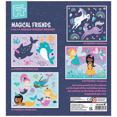 Magical Friends 4-in-1 Jigsaw Puzzle Boxset image number 2