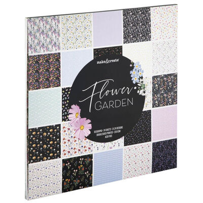 Flower Garden Design Pad: 12 x 12 Inches image number 1