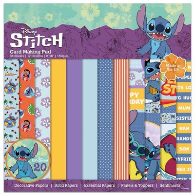 Creative World Of Crafts Disney Card Making Pad-Lilo & Stitch -  5052201167940