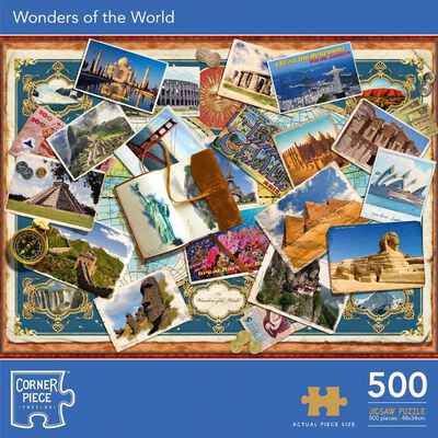 Wonders of the World 500 Piece Jigsaw Puzzle image number 1