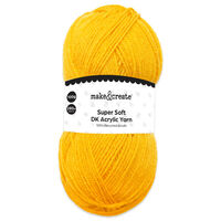 DK Acrylic Yarn: Orange 100g