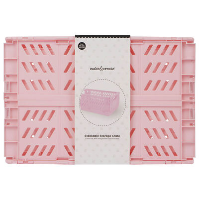 Stackable Storage Crate: Pink image number 2