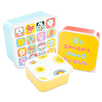 Cute Crew Snack Boxes: Pack of 3 image number 1