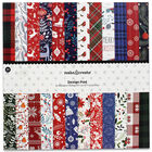 Christmas Tartan Design Pad: 12 x 12 Inches image number 1