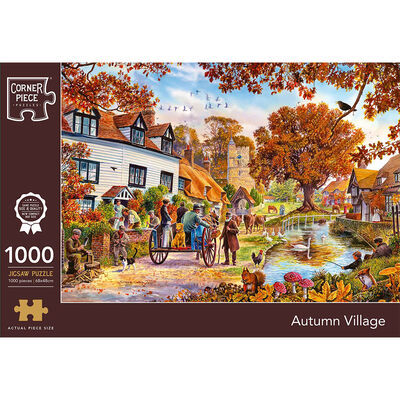 Autumn Village 1000 Piece Jigsaw Puzzle image number 1