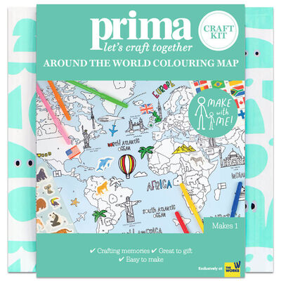 Prima Around the World Colouring Map image number 1