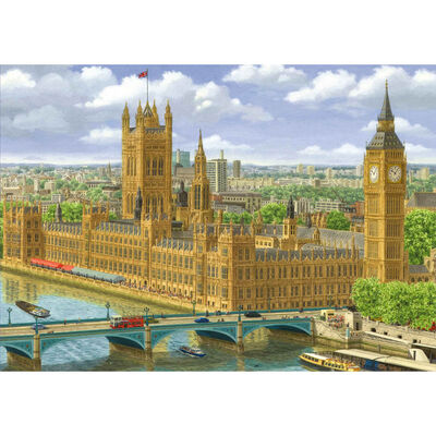 Westminster Bridge 1000 Piece Jigsaw Puzzle image number 2