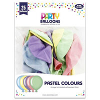 Pastel Party Balloons: Pack of 25