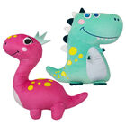 Flo and Large Dex the Dino Plush Bundle image number 1