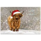 Highland Cow Cancer Research UK Charity Christmas Cards: Pack of 10 image number 1