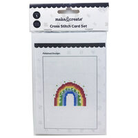 Cross Stitch Card Set: Rainbow