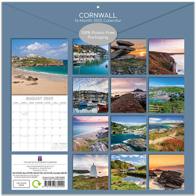 2025 Cornwall 16 Month Calendar image number 2