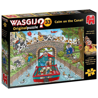 Wasgij Original 33: Calm On The Canal! 1000 Piece Puzzle image number 1