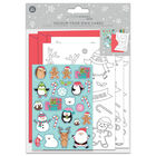 Colour Your Own Christmas Cards: Pack of 6 image number 1