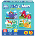 PlayWorks Dinky Dino 4 in 1 Jigsaw Puzzles image number 1