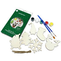 Paint Your Own Hanging Wooden Christmas Decorations