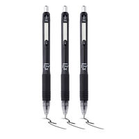 Zebra Black  Z-Grip Gel Pens: Pack of 3
