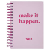 Make It Happen 2025 Day a Page Yearly Diary