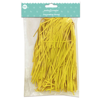 Decorative Shredded Paper 50g: Yellow image number 1