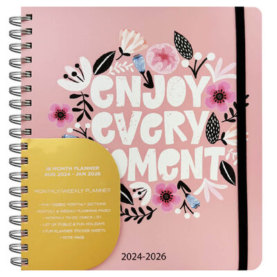 Enjoy Every Moment 18 Month 2024-2025 Planner image number 1