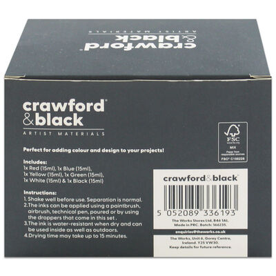 Crawford & Black Acrylic Ink: Pack of 6 image number 3