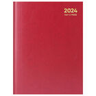 A5 2024 Hardcase Day a Page Diary: Red image number 1