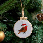 Christmas Cross Stitch Hoop Set: Robin image number 2