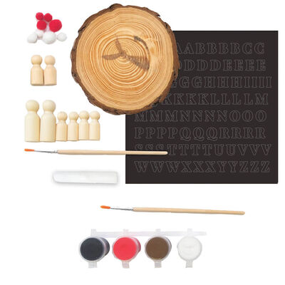 Make Your Own Wooden Peg Family Kit image number 2