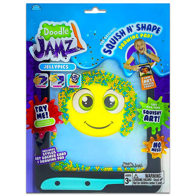 Doodle Jamz Jelly Pics Squishy Drawing Pad: Green, Orange, Blue From 5.