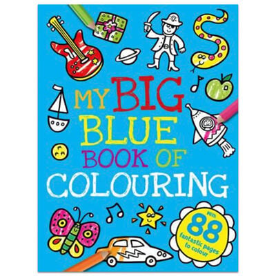 My Big Blue Book of Colouring By Igloo Books |The Works