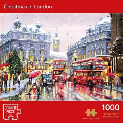 Christmas in London 1000 Piece Jigsaw Puzzle image number 1