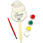 Paint Your Own Santa Stop Here Sign: Assorted image number 1