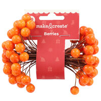 Festive Orange Berries: Pack of 80