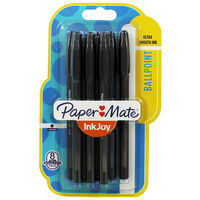 Paper Mate Ink Joy Black Pens: Pack of 8