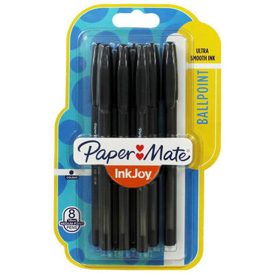 Paper Mate Ink Joy Black Pens: Pack of 8 image number 1
