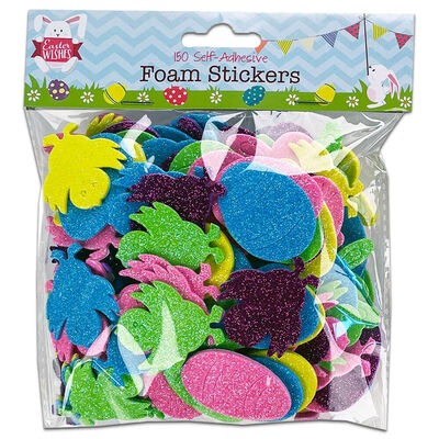 foam easter stickers pack adhesive self