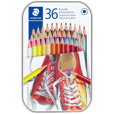 Staedtler Colouring Pencil Tin: Pack of 36 image number 1