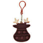 Mini Festive Reindeer Fidget Popper Keyring image number 1