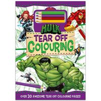 Marvel Avengers Hulk: Tear Off Colouring