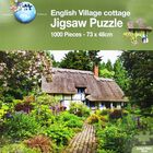English Village Cottage 1000 Piece Jigsaw Puzzle image number 1