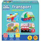 PlayWorks Transport Jigsaw Puzzles: Pack of 4 image number 1